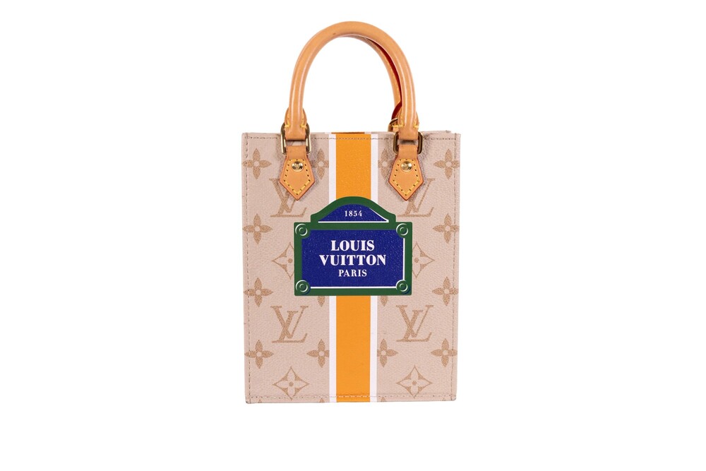 Louis Vuitton Beige Monogram Sac Plat Petit Coated Canvas Tote
